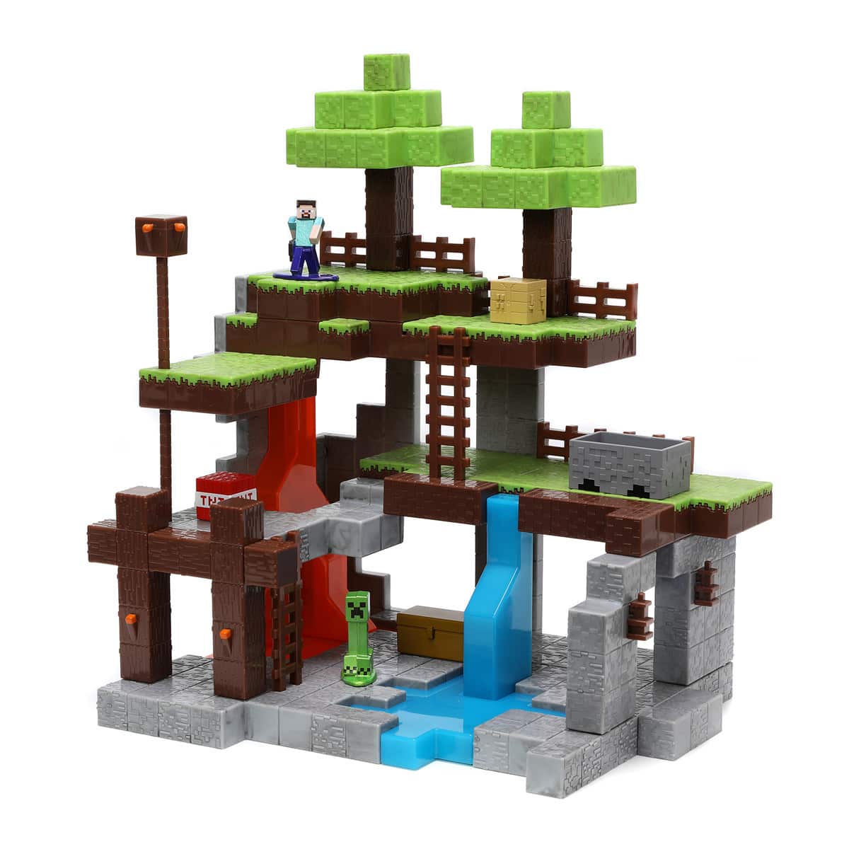 Minecraft - Mundo Con 2 Nanofiguras barato