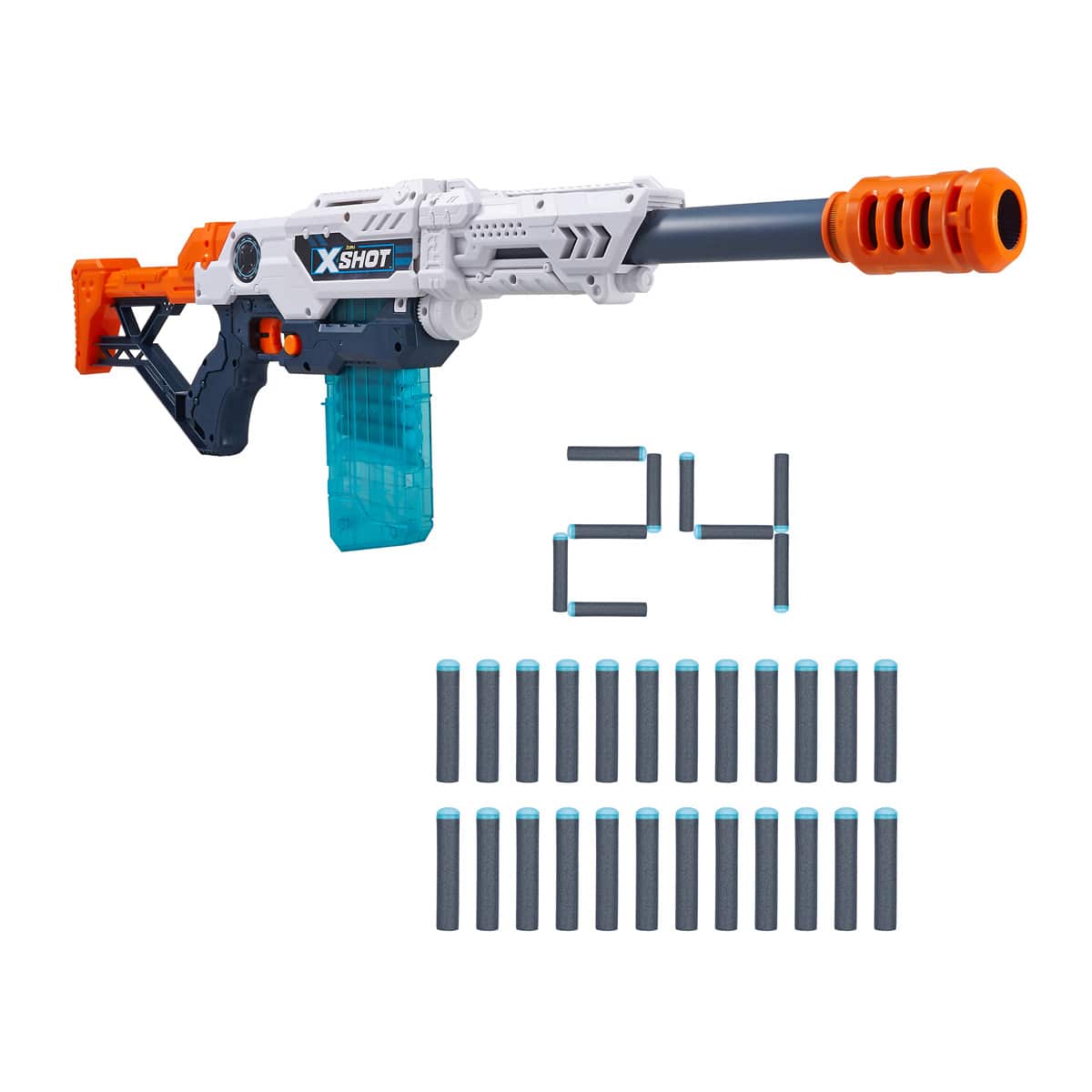 Zuru - Lanzadora X-Shot Max Attack Con Recarga Automática Y 24 Dardos barato
