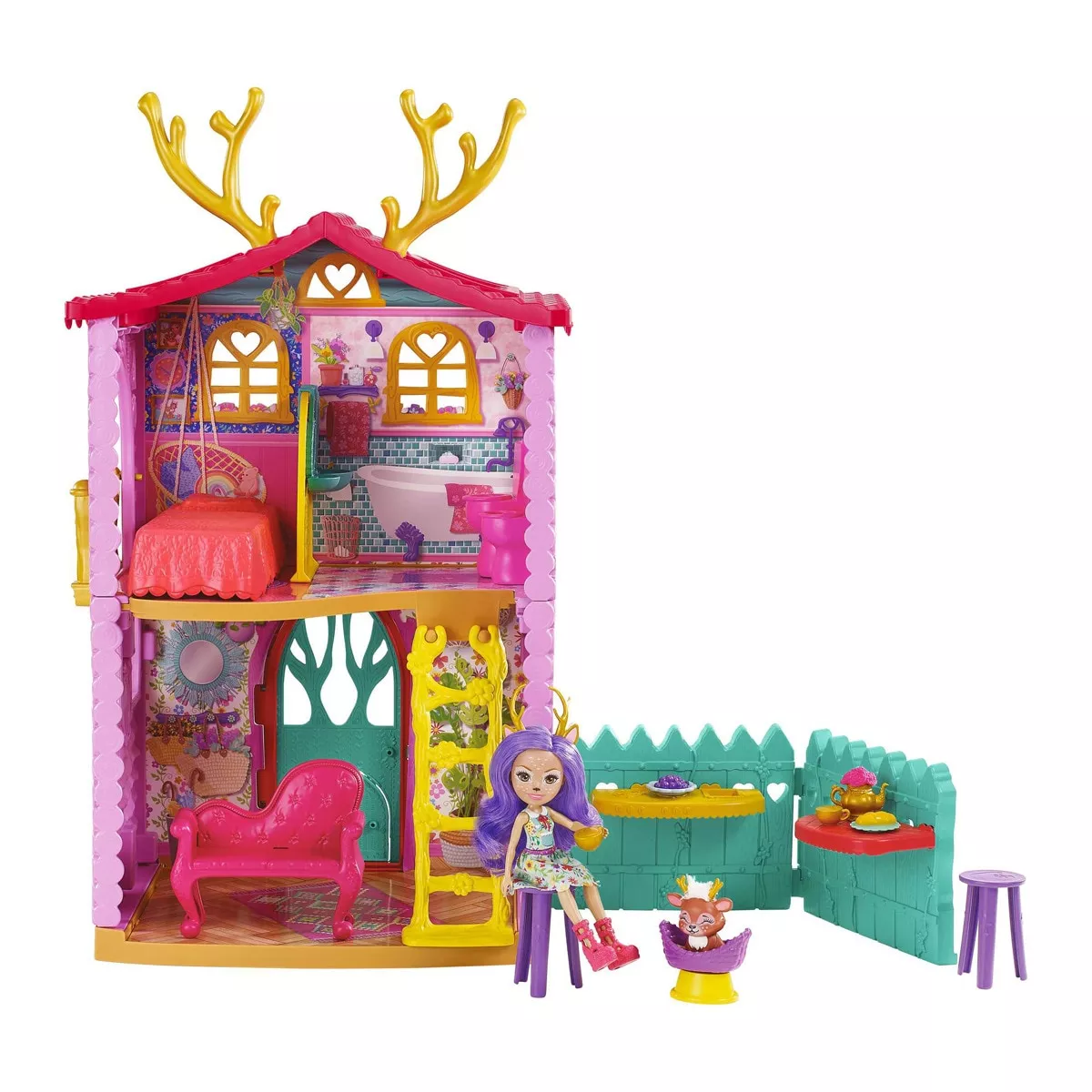 Enchantimals - Casa Ciervo 2.0 Muñeca Danessa Deer Con Casa De Juguete, Mascota Y Accesorios En Oferta Enchantimals - Casa Ciervo 2.0 Muñeca Danessa Deer Con Casa De Juguete