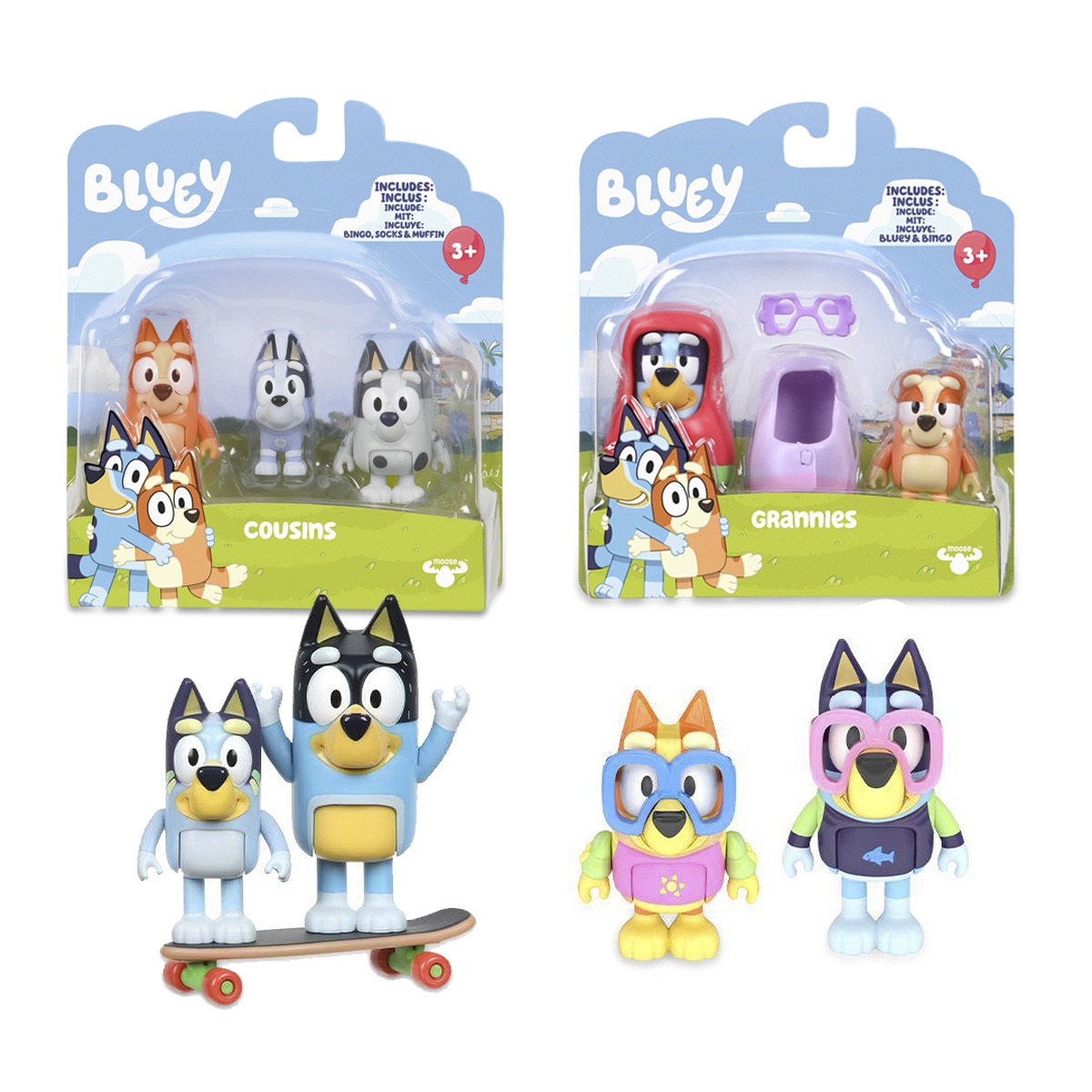 Bluey - Pack 2 Figuras barato