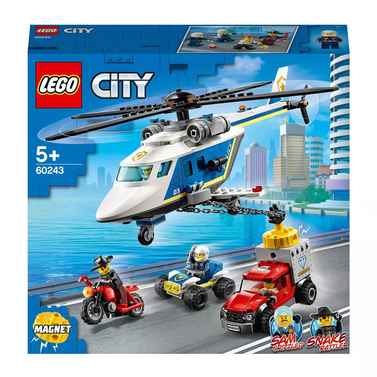 Lego - Set Para Construir Policía: Persecuación En Helicóptero De Juguete City En Oferta Lego - Set Para Construir Policía: Persecuación En Helicóptero De Juguete City Barato