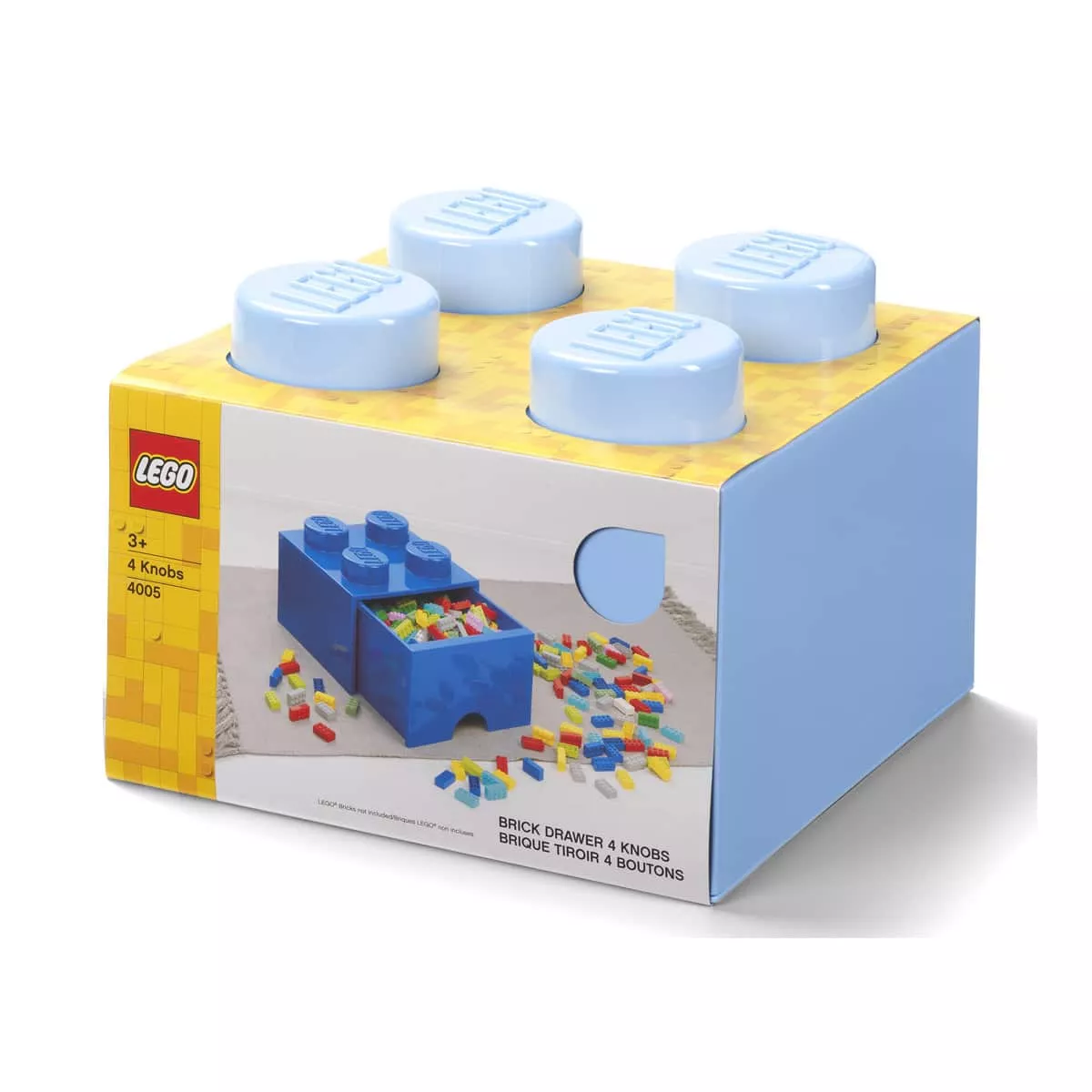 Lego - Brick 4 Almacenaje Con Cajon En Color Azul Claro En Oferta Lego - Brick 4 Almacenaje Con Cajon En Color Azul Claro Barato