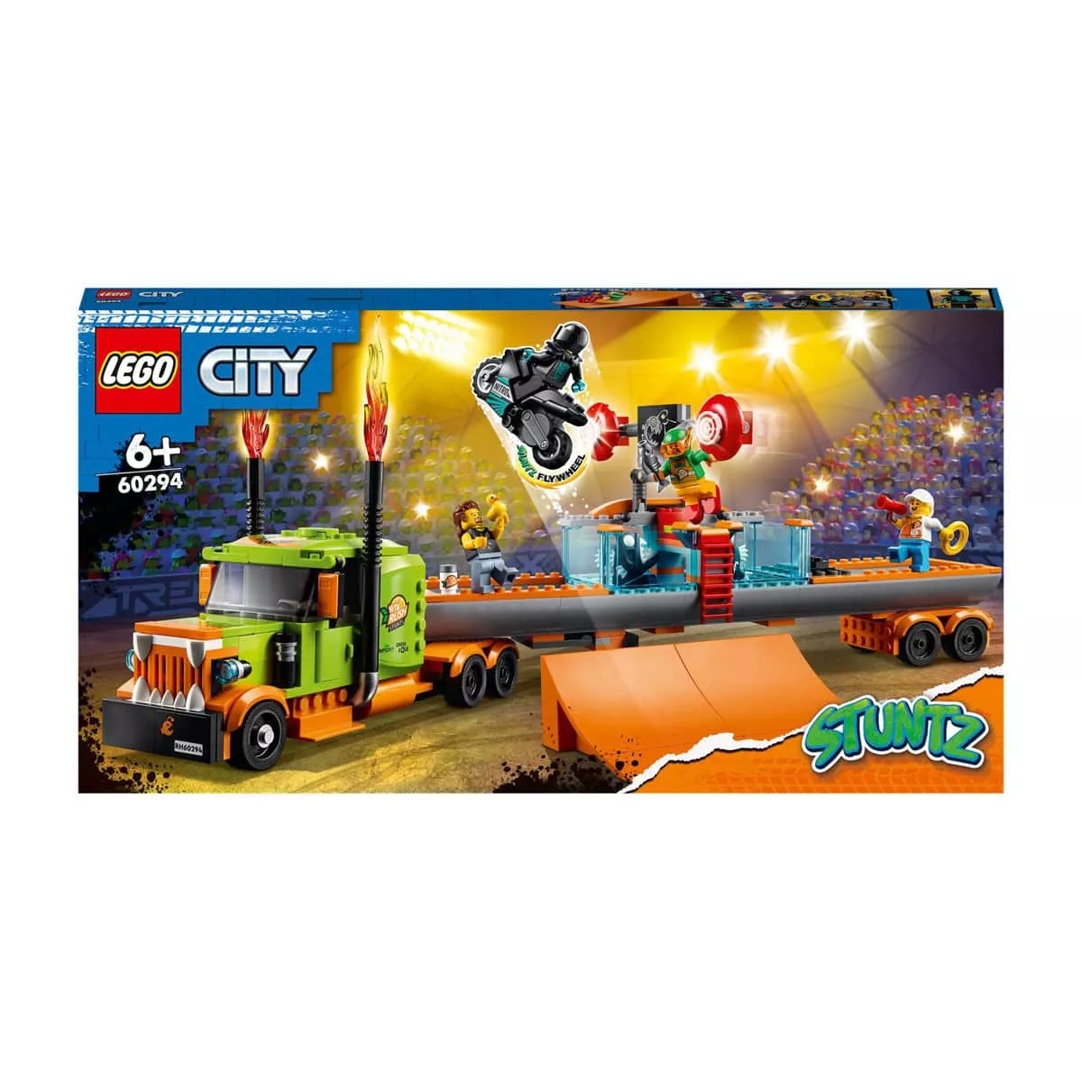 LEGO - Set De Construcción Espectáculo Acrobático: Camión Y Moto Con Tanque De Agua City Stuntz barato